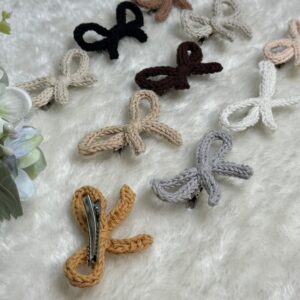 Handmade Crochet Hair Clip Ribbon