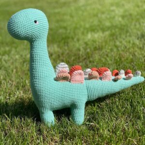 Handmade Crocheted Amigurumi Dinosaurus Toy
