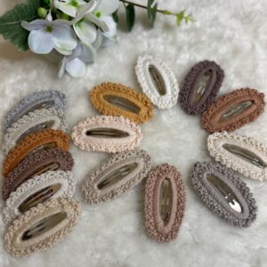 Handmade Crochet Hair Clips