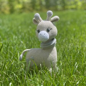 Handmade Crocheted Amigurumi Giraffe Toy
