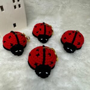 Ladybird Handmade Crochet Gift, Keychain, New Year Christmas Gift