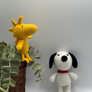 Handmade Crochet Snoopy and Woodstock Keychain Keyring l Bag Accessories l Finished Product